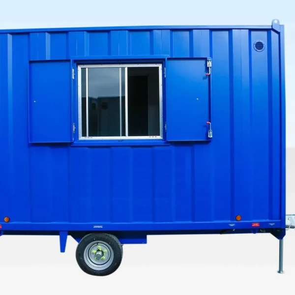 12Ft x 7Ft 6in Steel Mobile Anti-Vandal Office Cabin