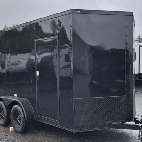 Fast Cargo 6×12 Tandem Axle Blackout Enclosed Trailer